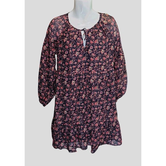 Faherty Silk Stargaze Floral Bloom Dress NWT - Picture 2 of 14